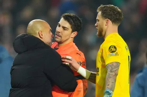 Here is what Pep Guardiola said to Ortega in heated argument after Brentford draw
